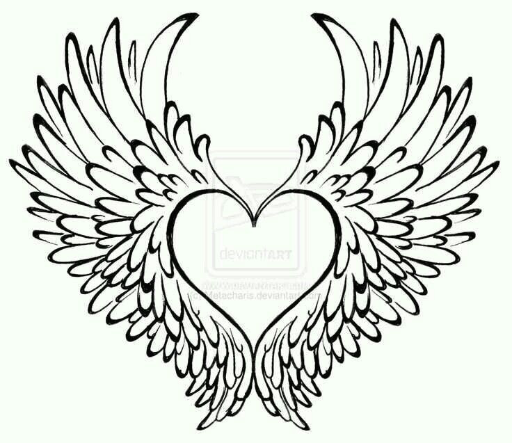 Drawing Of A Heart and Wings Heart Has Wings Tattoo Ideas Heart with Wings Tattoo Tattoos