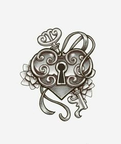 Drawing Of A Heart Locket 32 Best Heart Locket Tattoos Images Sketch Tattoo Tattoo Drawings