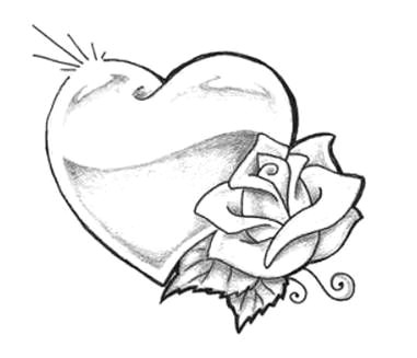 Drawing Of A Heart Rose Pin by Michelle Graham On Sabrina Tattoos Tattoo Designs Rose