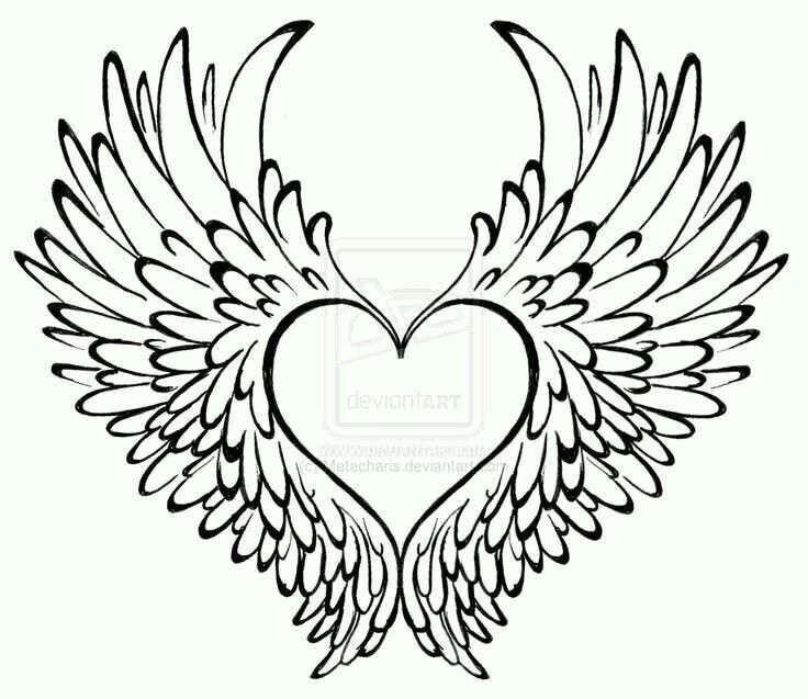Drawing Of A Heart with Angel Wings Heart Has Wings Tattoo Ideas Heart with Wings Tattoo Tattoos