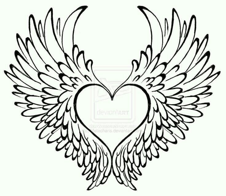 Drawing Of A Heart with Wings Heart Has Wings Tattoo Ideas Heart with Wings Tattoo Tattoos