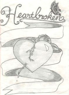 Drawing Of A Heartbreak 188 Best Gallery Of Broken Hearts Images Broken Heart Art