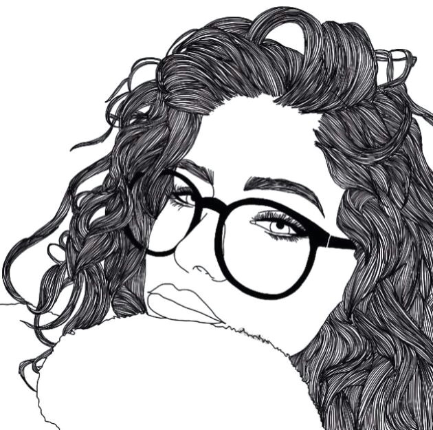 Drawing Of A Hipster Girl Pin by Hales On Outlines Drawings Art Art Drawings