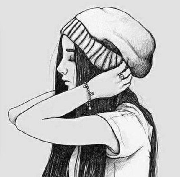 Drawing Of A Hipster Girl Tumblr Afficher L Image D origine Draws Pinterest Drawings Pencil