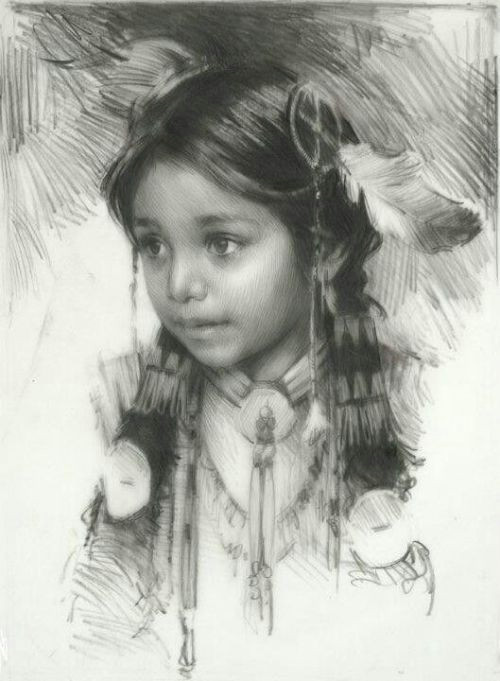 Drawing Of A Indian Girl Ufukorada Pencil Sketch by Harley Brown Art In 2018