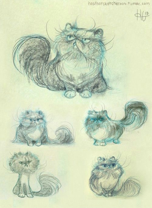 Drawing Of A Kitty Cat some Warm Up Sketches From A Commission for Rosalind Of Her Adorable