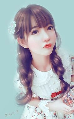 Drawing Of A Korean Girl 394 Best Anime Art Images asian Art Realistic Drawings Artworks