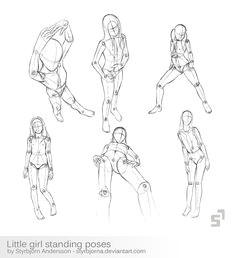 Drawing Of A Little Girl Standing 576 Best Body Positions Art Reference Images Drawing Techniques