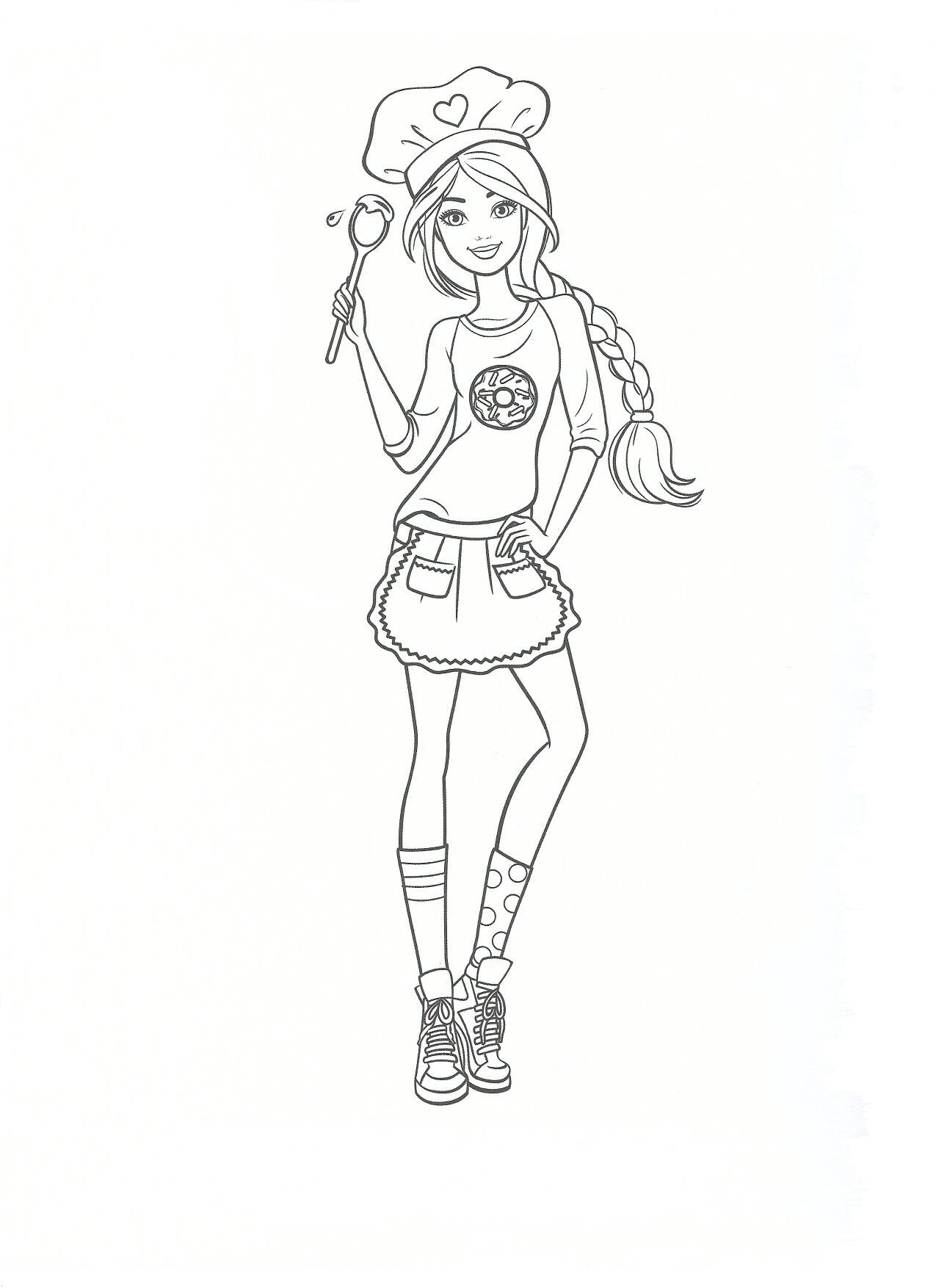 Drawing Of A Little Girl Standing Pin Od Renata Na Barbie Coloring Barbie Coloring Coloring Pages I