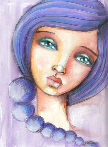 Drawing Of A Mixed Girl Fabulous Faces Week 2 Art Pinterest Art Face Art and Art