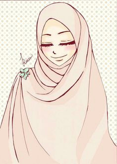Drawing Of A Muslim Girl 297 Best A N I M E M U S L I M A Images Hijab Drawing Hijab