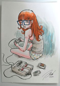 Drawing Of A Nerdy Girl 573 Best Geek Girl Images On Pinterest Drawings Caricatures and