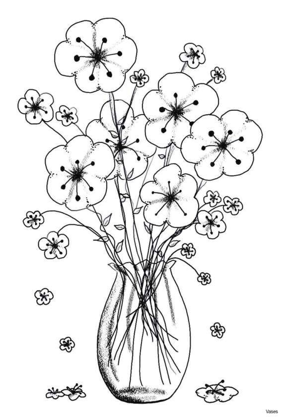 Drawing Of A Rose Bush Coloring Pages Of Roses and Hearts New Vases Flower Vase Coloring