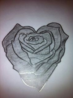 Drawing Of A Rose with A Heart 31 Best Heart Shaped Rose Tattoo Images Heart Tattoos Hearts Key