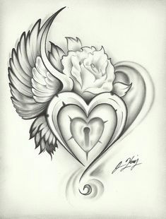 Drawing Of A Rose with A Heart 34 Best Heart Rose Tattoo Images Pink Tattoos Rose Tattoos