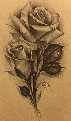 Drawing Of A Rose with Stem Rose and Stem Tattoo Art Tattoos Tattoo Drawings Rose Tattoos