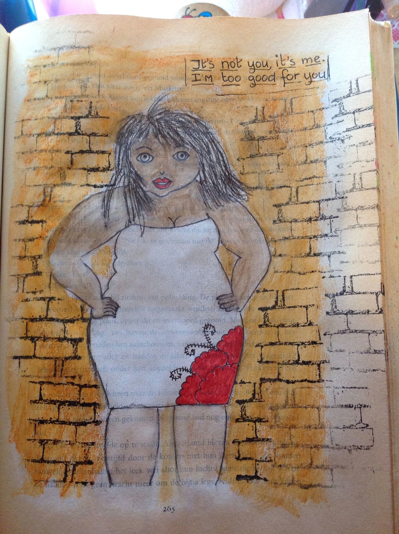 Drawing Of A Thick Girl Art Journal Big Size Woman Fat Drawing Painting My Art Journal