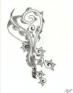 Drawing Of A Tribal Heart 19 Best Large Tribal Heart Tattoo Sketch Images Tribal Heart