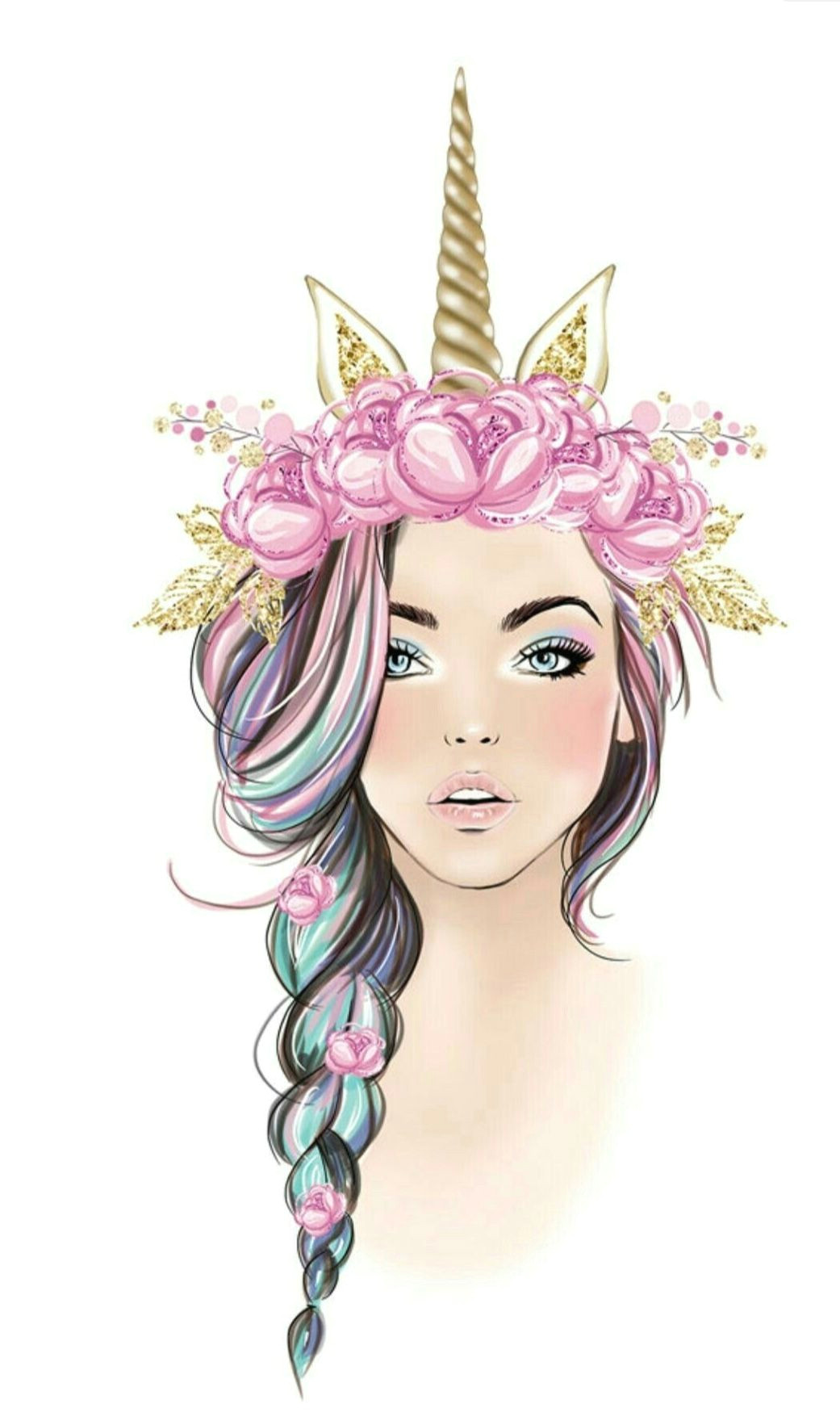 Drawing Of A Unicorn Girl Pin by Marian Garyu On Imprimibles Unicorn Drawings Unicorn Art