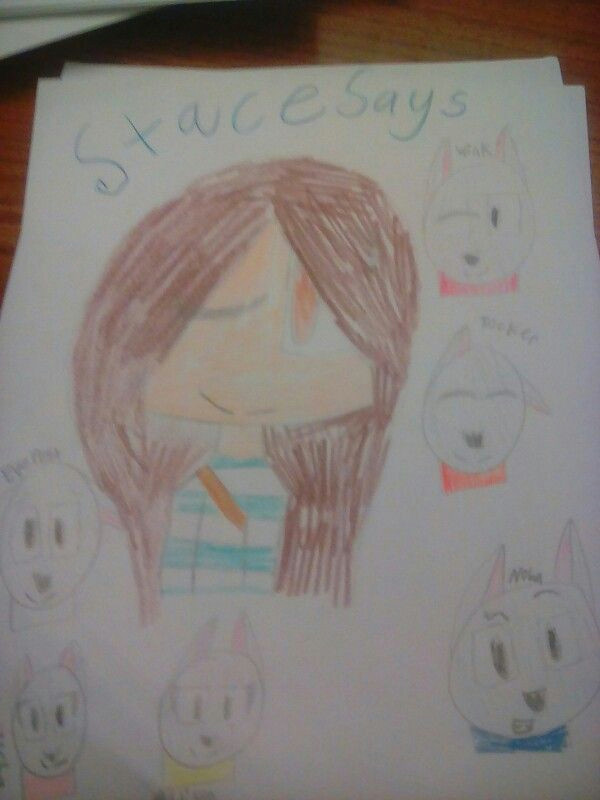 Drawing Of A Wolf S Face Stacy and Her Wolves My Drawings Pinterest