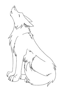 Drawing Of A Wolf Sitting 403 Best Wolf Howling Images Sketches Drawings Cool Drawings