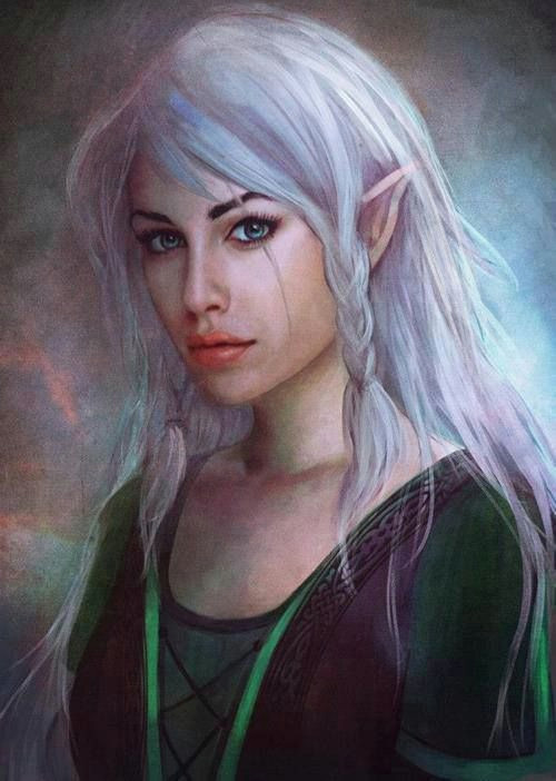 Drawing Of An Elf Girl Female Elf Elves Elves Fantasy Female Elf