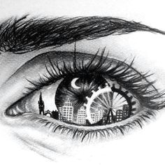 Drawing Of An Eye with A City In It 2667 Best Cool Drawings Images In 2019 Pencil Art Painting