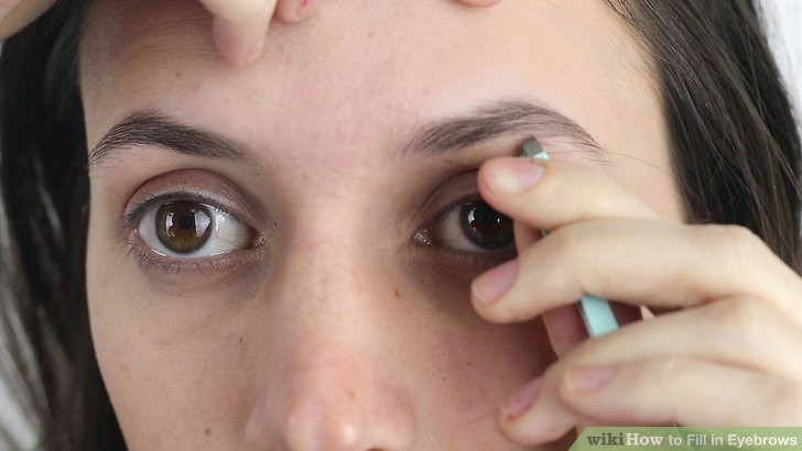 Drawing Of An Eyebrow How to Fill In Eyebrows with Pictures Wikihow