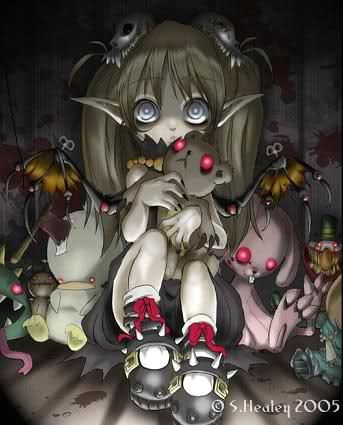 Drawing Of Anime Demon Girl Demon Animals Tags Anime Evil Little Girl Demon Stuffed Animals