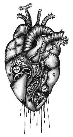 Drawing Of Artificial Heart 101 Best Steampunk Images Drawings Anatomy Art Human Heart