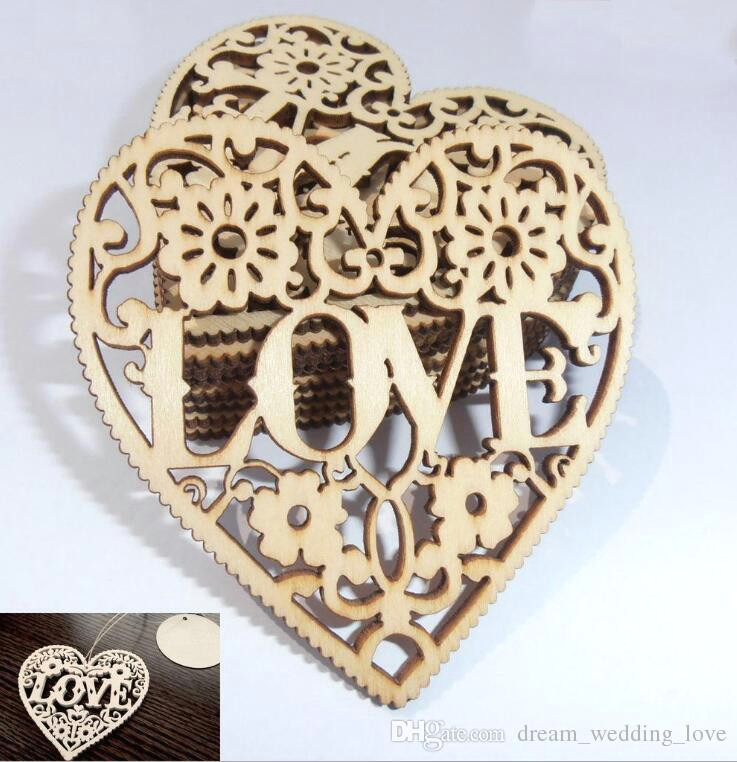 Drawing Of Artificial Heart Wood Perforated Diy Accessories Love by Heart the original Wood