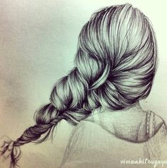 Drawing Of Back Of Girl S Hair 115 Best Drawing Hair Images Drawing Techniques Pencil Drawings