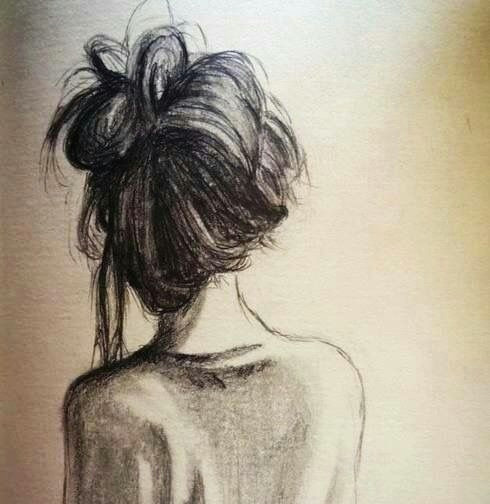 Drawing Of Back Of Girl S Head Pin by Veronica Gomez On Girl Illustrations Drawings Art Drawings