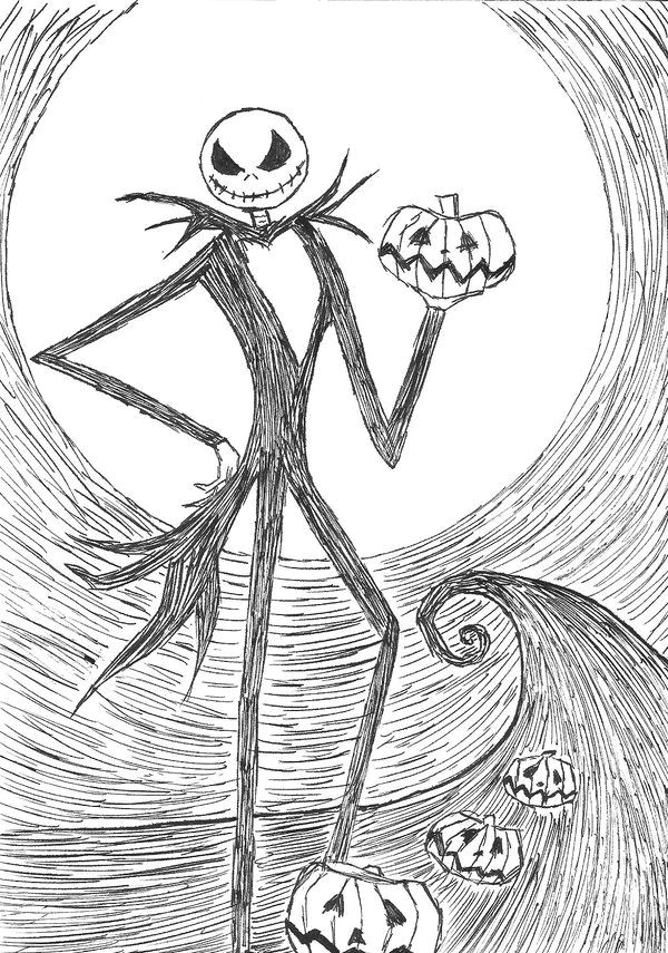 Drawing Of Cartoon Jack Jack Skellington Drawing Face Gallery Nightmare before Christmas