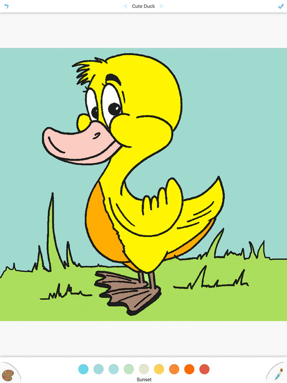Drawing Of Cute Duck Cute Duck Coloring Drawing Book for Kids App Price Drops