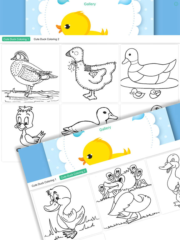 Drawing Of Cute Duck Cute Duck Coloring Drawing Book for Kids App Price Drops