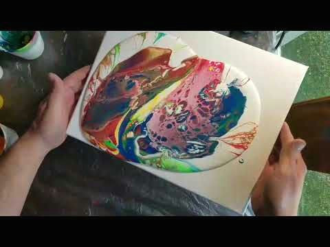 Drawing Of Dirty Hands Acrylic Dirty Pour Flip Cup Painting Youtube Encaustic Painting