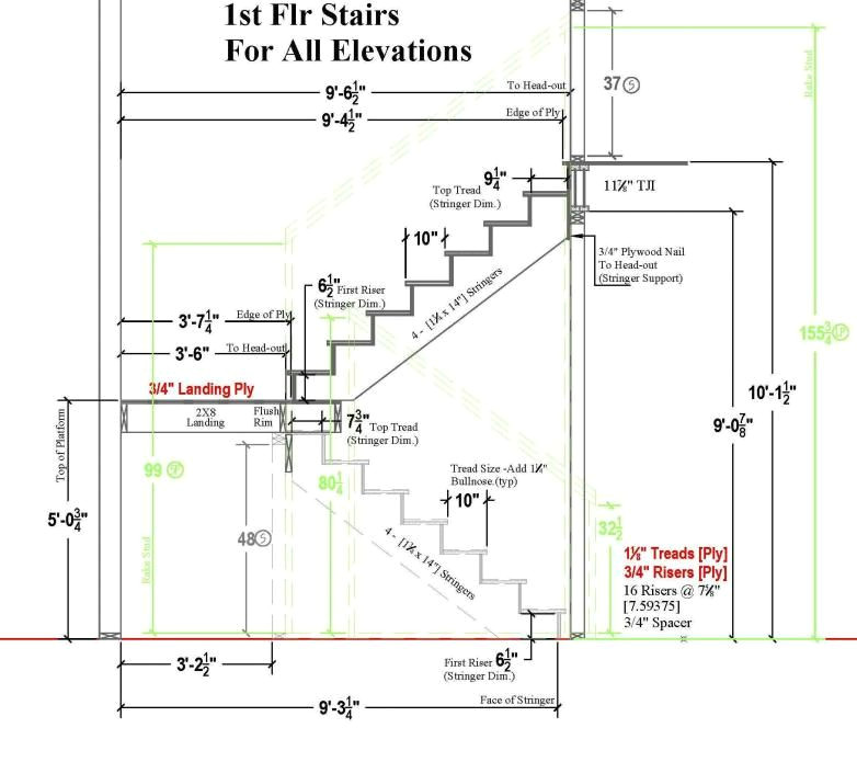 Drawing Of Dog Legged Staircase Typical Residential Stair Plan Drawing Google Search