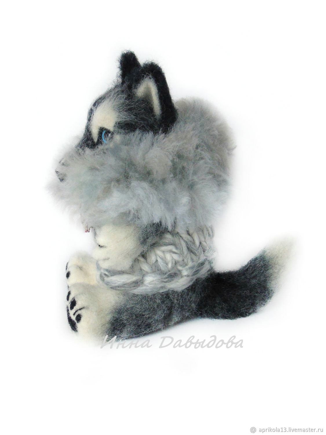 Drawing Of Dog toys Valyany Dog Huskies A toy From Wool Shop Online On Livemaster
