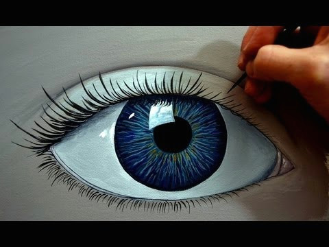 Drawing Of Donate Eyes How to Paint A Realistic Eye Using Acrylics Youtube