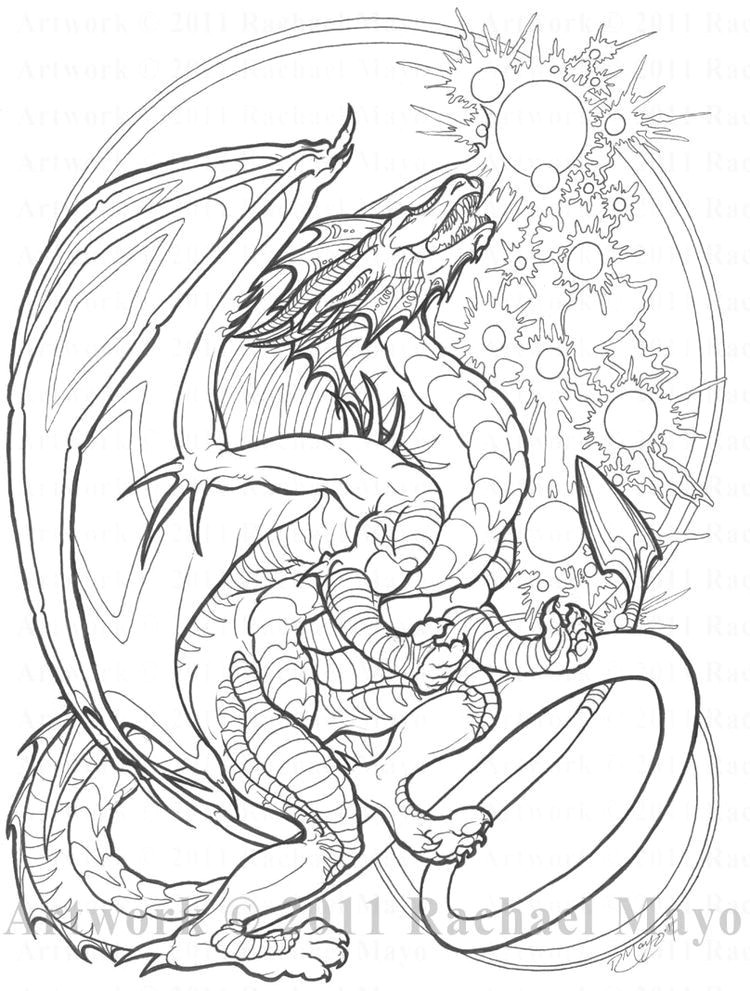 Drawing Of Dragons Black and White Pin by Kary Richards On Coloring Pictures Adult Coloring Pages