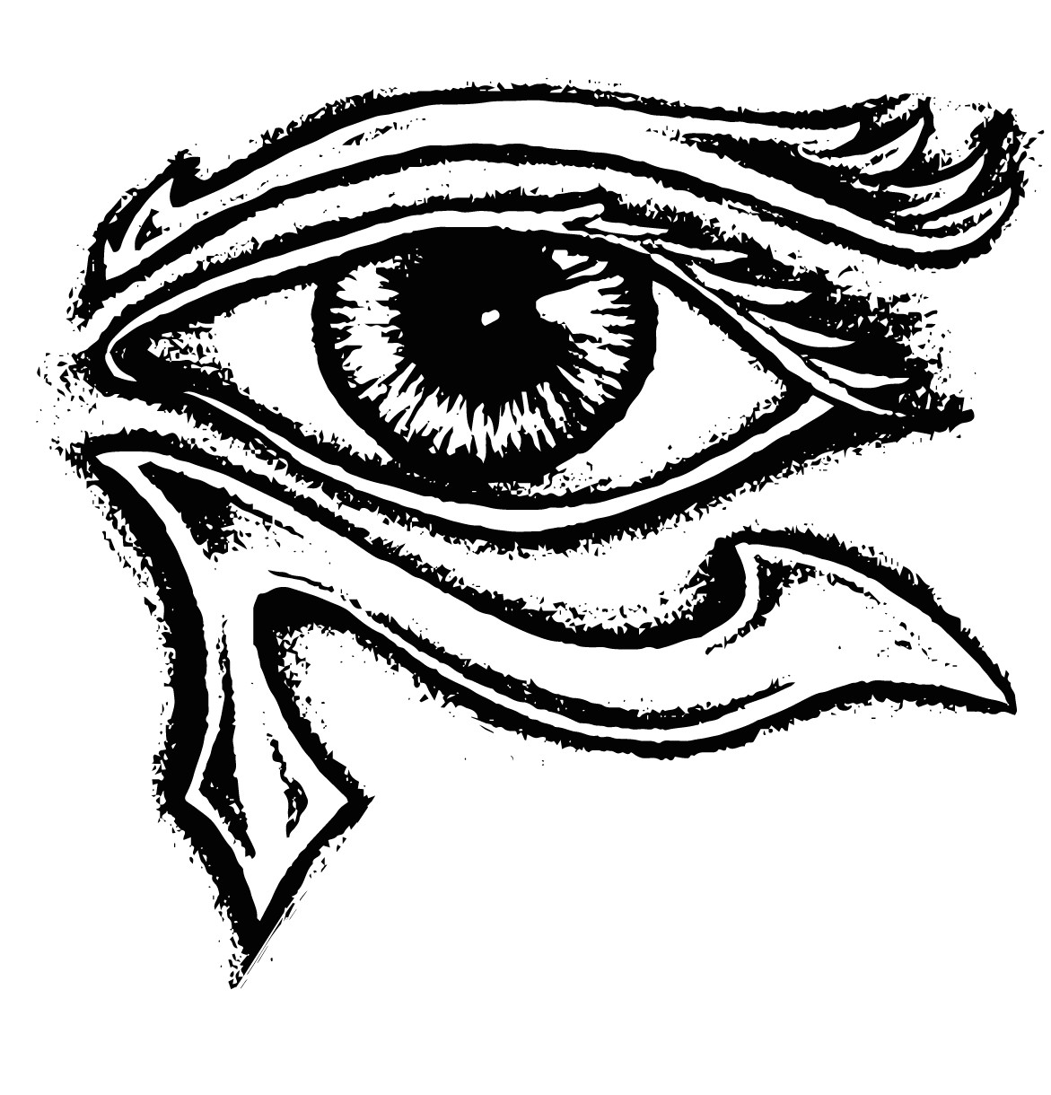 Drawing Of Egyptian Eye the Eye Of Horus the Egyptian Eye and Its Meaning Mythologian Net