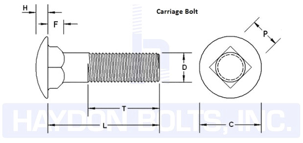 Drawing Of Eye Bolt Lag Carriage Bolts Haydon Boltshaydon Bolts