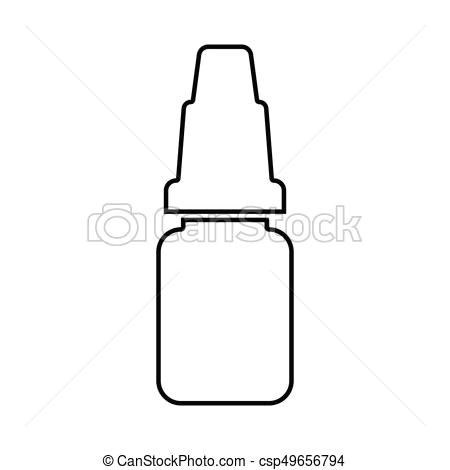 Drawing Of Eye Drops Eye Drops Black Color Icon Eye Drops It is Black Color Icon