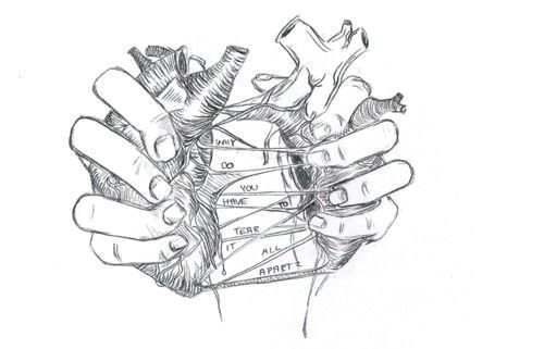 Drawing Of Finger Heart Appart Heart Arm Tatt Pinterest Drawings Broken Heart