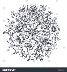 Drawing Of Flower Composition 3278 Best Art Drawing Flowers Images In 2019 Colouring Pencils
