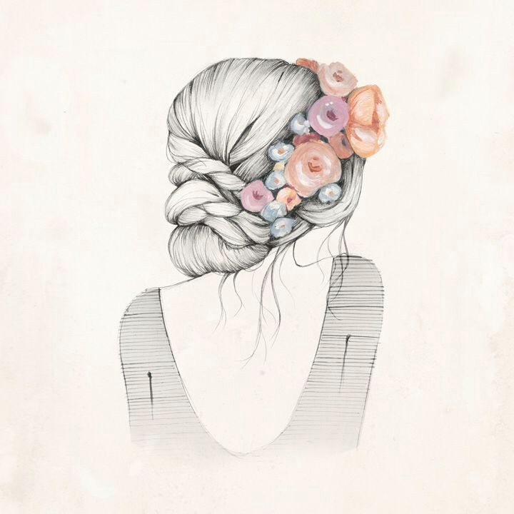 Drawing Of Flower Hair Flower Crown Tattoo Inspiration and Ideas Pinterest Flower