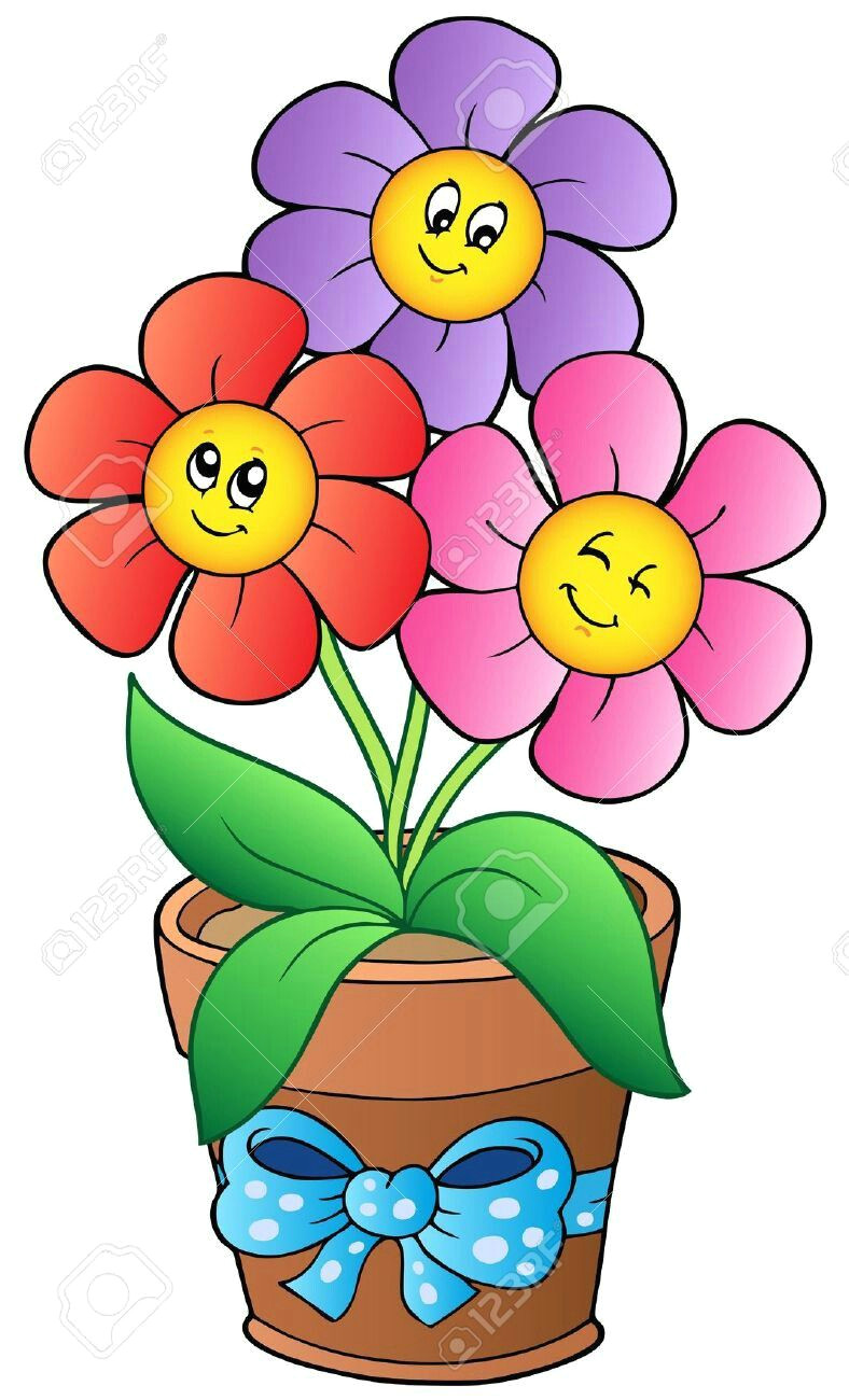 Drawing Of Flower Pot Design Pin Od Maa Gosia Na W Pokoiku Flowers Art I Cartoon Flowers