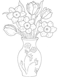 Drawing Of Flower Vase with Colour 420 Best Color Book Designs Flowers Images Drawing Flowers Flower