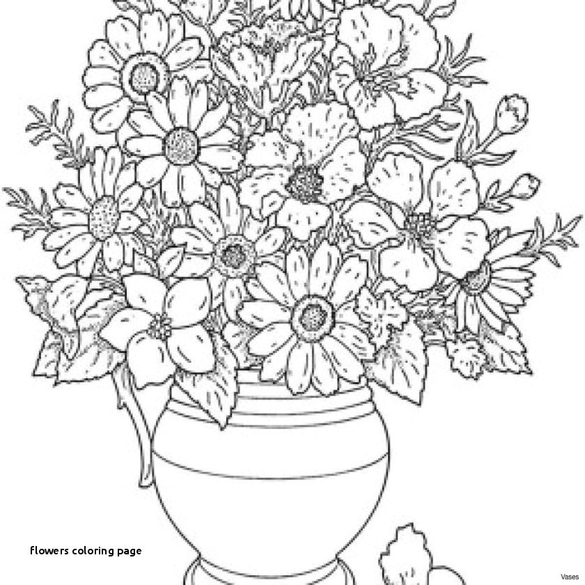 Drawing Of Flower Vase with Colour Fresh Flowers to Color Creditoparataxi Com